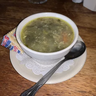 Wedding soup. Very good.