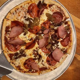 Small All Meat Topping Pizza