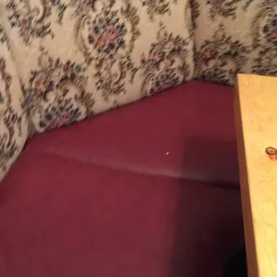 The seats and in the cracks of the seats are FULL of yucky foods.