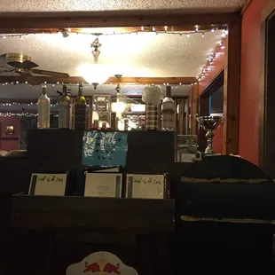 the inside of a restaurant