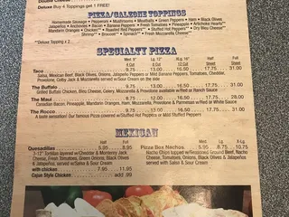 Thompson Masterpiece Pizza