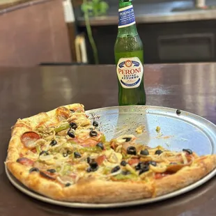 Pizza and beer. Nothing better.