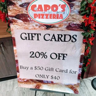 Gift Card Special