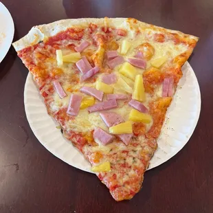 Ham and pineapple slice pizza!