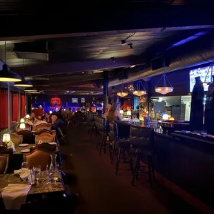 Bar with tv for sports viewing