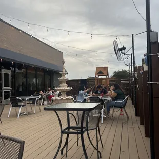 Patio and playground