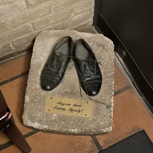 Jimmy Hoffa&apos;s shoes.