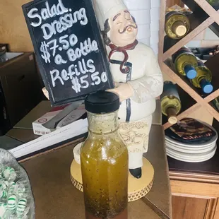 Come and grab a bottle of our Capparelli's signature Italian Dressing today!  $7.50 for a new bottle! $5.50 for a refill!