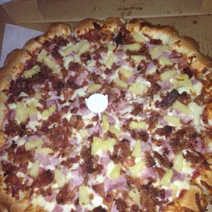 a pizza in a pizza box