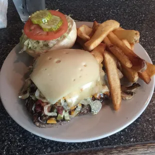 Down and dirty burger.