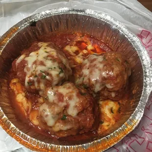 Meatballs - I take home to slice up and make sandwiches