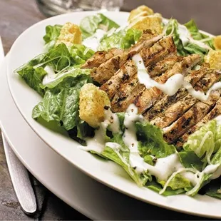 a plate of chicken salad