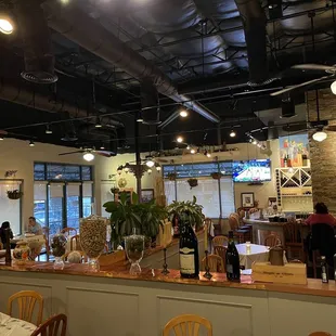 the interior of a restaurant