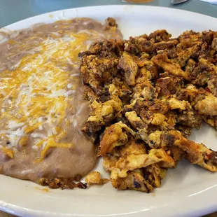 Chorizo and eggs