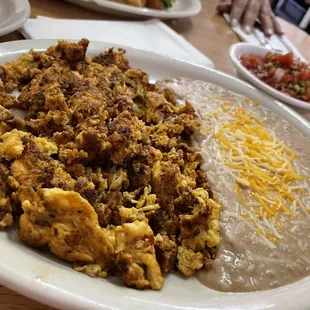 Chorizo and eggs