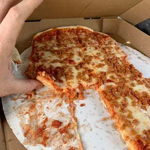 Is this what they call pizza around here?