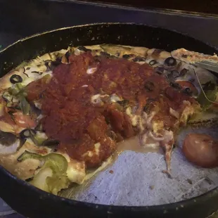 &quot;Chicago Deep Dish&quot; pizza... Not even close.