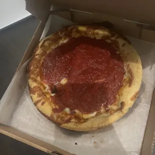 Small Chicago Style Deep Dish with Pepperoni