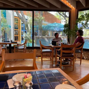 two people sitting at a table