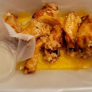 May 2021: Garlic Butter Wings $6.99. Not bad. But second time no celery as advertised