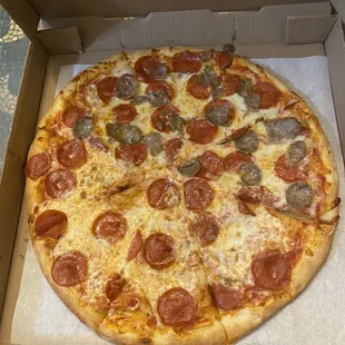 Sausage and pepperoni