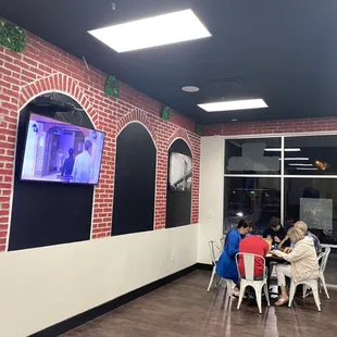 Dining area and TV
