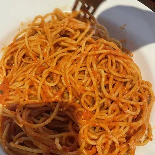 Kids - spaghetti with marinara