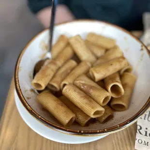 Veal reduction rigatoni