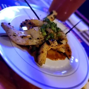 Grilled Calamari Skewers here at Capri Bar &amp; Grill.