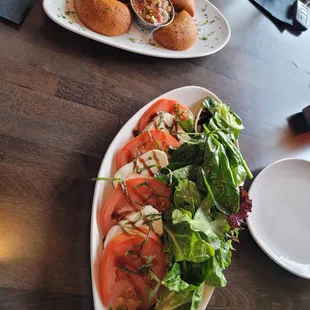 Empanada  Caprese salad