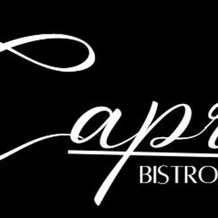 the logo for capri bistro and bar