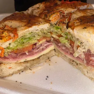 3. Focaccia with Prosciutto Sandwich