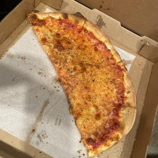 Half the cheese pizza