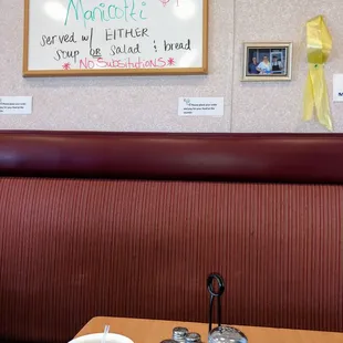 a table with a cup of coffee