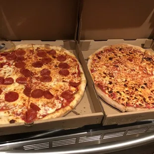 Large Pepperoni &amp; Cheese Pizzas