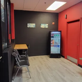 New Wall color! and floor
Soda machine