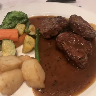 Beef medallions.