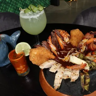 From their regular menu, we tried the overflowing Molcajete loaded with meat &amp; seafood - perfect for sharing.