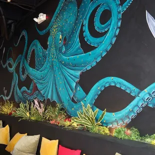 The aesthetic embraced vibrant colors &amp; marine life.