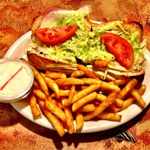 Capriano&apos;s Deli Sub with Fries.