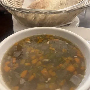 Lento soup of the day. It was okay.