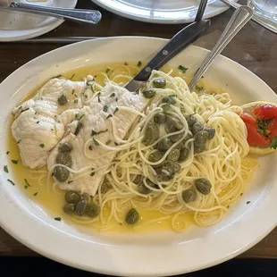 Chicken Florentina made as piccata