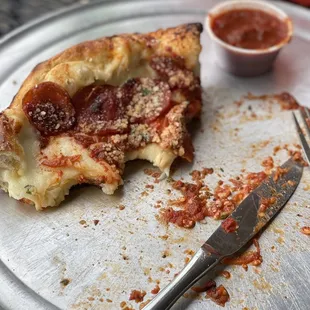 Deep Dish Pepperoni Pizza