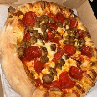 Pep &amp; sausage personal pizza!