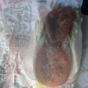 I ordered Half Turkey sandwich