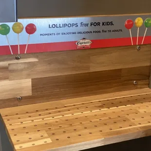Free Lollipops (unavailable during COVID)