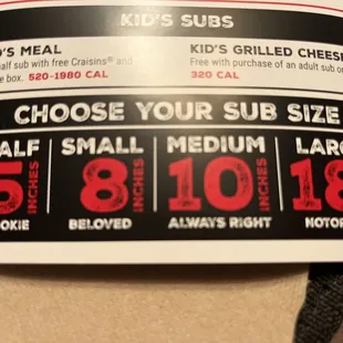 4 sizes.  The rookie was enough for me.