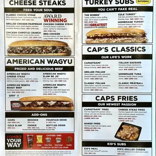 Menu without prices (2 of 3) a/o 10/23/2024
