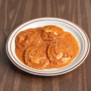 Baked Ravioli in Pink Sauce