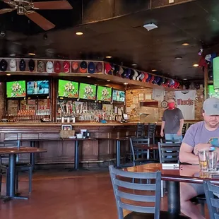 two men sitting at the bar